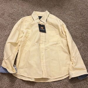 E-Land Kids Boys Yellow Button-Down Shirt